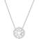 Swarovski Sparkling Dance Round Necklace - Silver/White