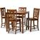 Baxton Studio Gervais Dining Set 35.4x35.4" 5