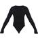 PrettyLittleThing Basic Scoop Neck Long Sleeve Bodysuit - Black