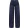 PrettyLittleThing Twill Contrast Seam Straight Leg Cargo Trousers - Navy