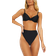 PrettyLittleThing Mix & Match High Waisted High Leg Bikini Bottoms - Black