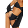 PrettyLittleThing Mix & Match High Waisted High Leg Bikini Bottoms - Black