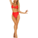 PrettyLittleThing Mix & Match High Waisted High Leg Bikini Bottoms - Red