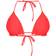 PrettyLittleThing Frill Edge Padded Bikini Top - Neon Coral