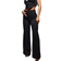 PrettyLittleThing Woven Double Belt Loop Suit Trousers - Black