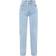 PrettyLittleThing Split Hem Jeans - Light Blue Wash