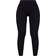 PrettyLittleThing Structured Contour Rib Cuffed Detail Leggings - Black