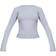 PrettyLittleThing Basic Cotton Blend Long Sleeve Fitted T-shirt - Grey