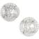 Kate Spade That Sparkle Pavé Round Large Studs - Silver/Transparent