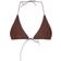 PrettyLittleThing Triangle Bikini Top - Chocolate