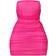 PrettyLittleThing Shape Mesh Corset Detail Ruched Bodycon Dress - Hot Pink