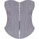PrettyLittleThing Shape Lace Up Back Woven Corset - Grey