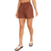 PrettyLittleThing Woven Elastic Waist Floaty Shorts - Brown