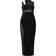 PrettyLittleThing Slinky Mesh Insert Racer Midaxi Dress - Black