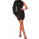 PrettyLittleThing One Sleeve Ruched Woven Bodycon Dress - Black