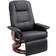 Homcom Faux Manual Swivel Base Recliner Armchair