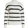 Vila Striped Knit Sweater - White Alyssum