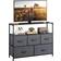 WLIVE Entertainment Center With Fabric Drawers TV Bench 39.4x30.7"