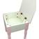 Teamson Kids Fantasy Fields Bouquet Wooden Vanity Dressing Stool