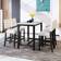 Merax Counter Height Table Dining Set 29.5x45.5" 5