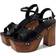 Schutz Gaylah Black Ouro Women's Sandals Black