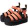 Dr. Martens Damen Leder Blaire Quad Pisa Plateau Riemensandalen Koralle in Coral, Größe: