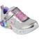 Skechers INFINITE HEART LIGHTS LOVE Girls Trainers Silver/Multi: Junior