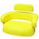 John Deere tractor seat cushion -yellow, model 550