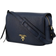 Prada Vitello Phenix Shoulder Flap Crossbody Bag - Navy Blue