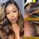 Idhere 13x4 Transparent Lace Front Wig 20 inch 1B/30 Ombre Honey Blonde