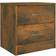 vidaXL 815405 Smoked Oak Nattbord 30x40cm