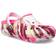 Crocs Toddler Classic Lined Marbled Clog - Electric Pink /Multi