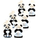 Fill n Squeeze Zipper Panda Pouches 6-pack 150ml