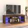 vidaXL Cabinet with LED Lights Brown Oak TV-benk 120x40cm