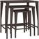 vidaXL brown Nesting Table