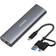 Anker PowerExpand M.2 NVMe and SATA SSD Enclosure Adapter, USB 3.1 Gen2 10Gbps, USB C and Thunderbolt 3 Compatible, Supports M or B&M Keys, and Size 2230/2242 / 2260/2280 SSDs