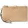 Michael Kors Adele Double-Zip Pebble Leather Phone Wristlet - Camel Camel