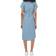 Only Midi Tie Belt Shirt Dress - Blue Denim