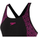 Speedo Boomstar Splice Flyback Swimsuit - Black/Pink