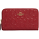 Coach Medium Id Zip In Signature - Gold/Red