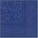 Papstar 11665 50 Serviettes ROYAL Collection 1/4-fold 40 cm x 40 cm, Dark Blue With Ornamental Design