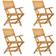 vidaXL Folding Garden Chairs 4