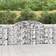 vidaXL Arched Gabion Baskets 4 Iron