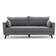 LOTO LIVING Antigua Grey Sofa 208cm 3-Sitzer