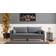 LOTO LIVING Antigua Grey Sofa 208cm 3-Sitzer