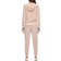 White Mark Women's Velour Tracksuit Set - Beige