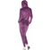 White Mark Women's Velour Tracksuit Set - Purple