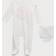 Moncler Enfant Baby White Printed Jumpsuit & Bib Set F05 12-18M