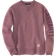 Carhartt Women's Relaxed Fit Midweight Crewneck Block Logo Sleeve Garphic Sweatshirt - Amethyst Smoke Space Dye