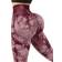 Suuksess Seamless Scrunch Leggings - Wine Red Tie Dye